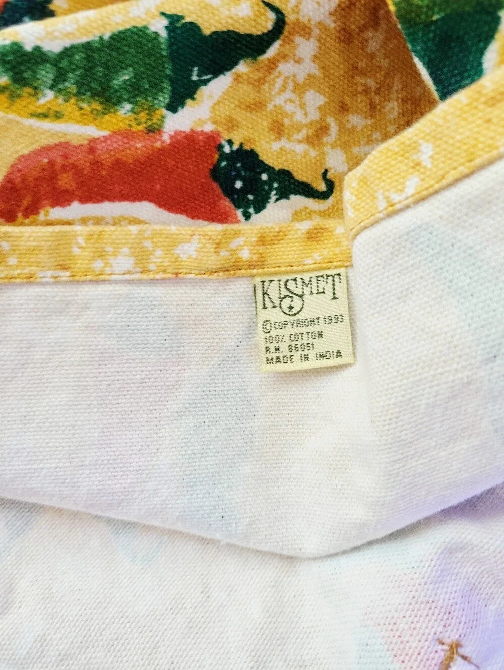 Vintage 1993 Jalepeno Hot Pepper Cooking Apron Chili Fest Grilling Kitchen
